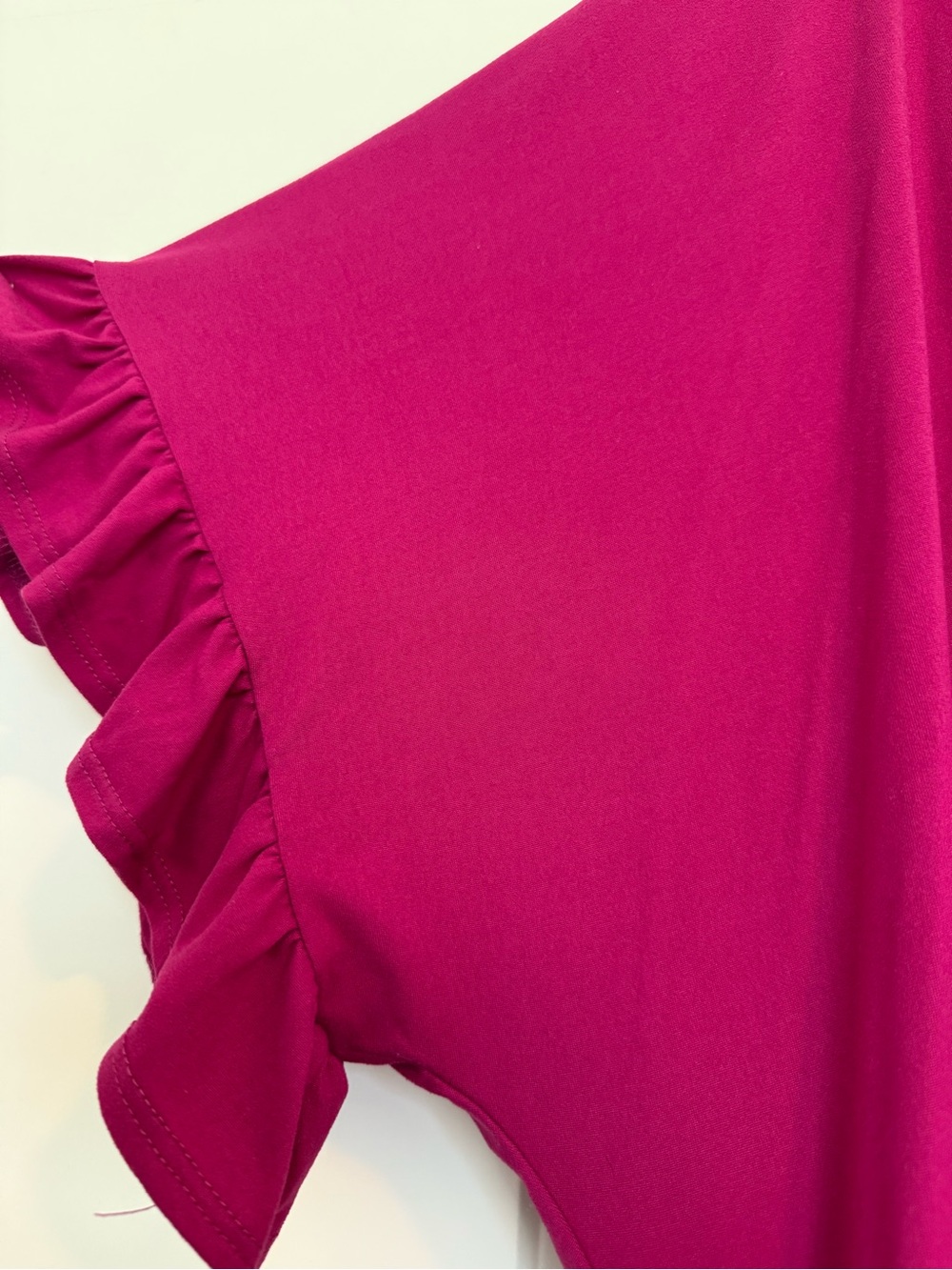 Chic Soul Magenta Ruffle Romper - Picture 4 of 6